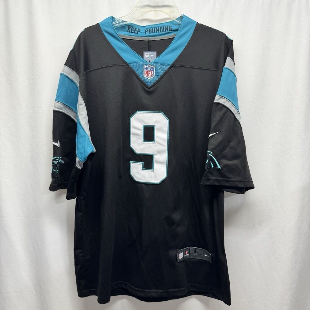 Nike On Field Bryce Young Carolina Panthers Black Jersey L Keep Pounding NFL